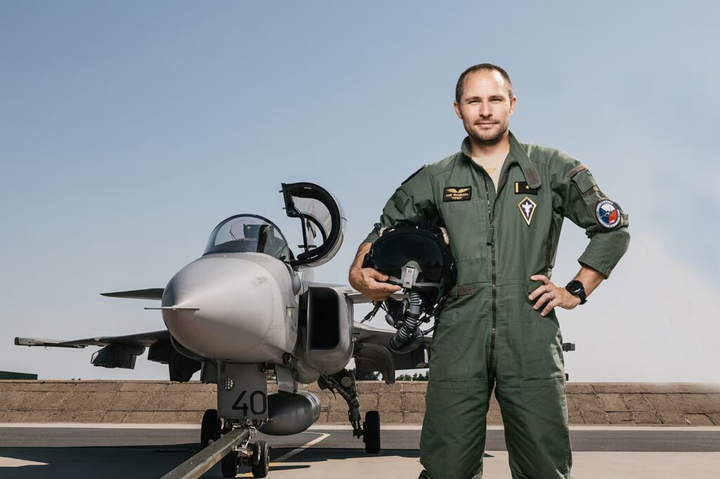 Armádní pilot a člen záložního týmu astronautů Aleš Svoboda, Foto: Jan Zátorský, MAFRA