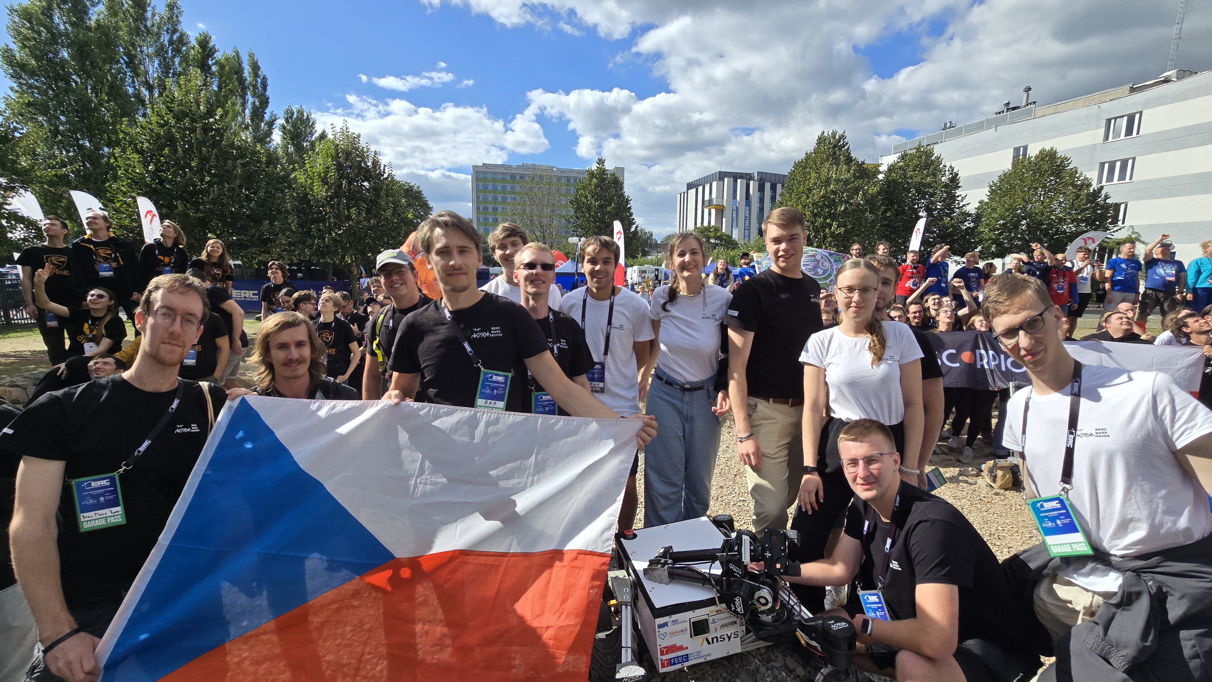 Studentský tým Brno Mars Rover z Vysokého učení technického v Brně na European Rover Challenge 2026 v Krakově